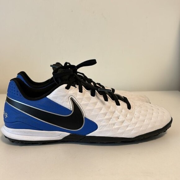 Nike Tiempo Legend 8 Pro TF Daybreak - White/Black/Hyper Royal/silver size men7 - Picture 3 of 10